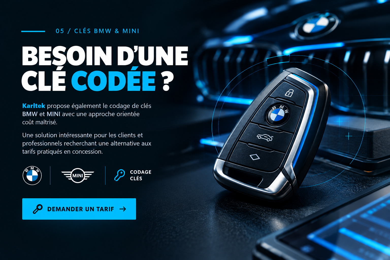 Codage clé BMW et MINI - Karltek
